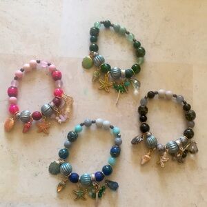 Set of 4 Bracelets/ Valentine Gift Ready
